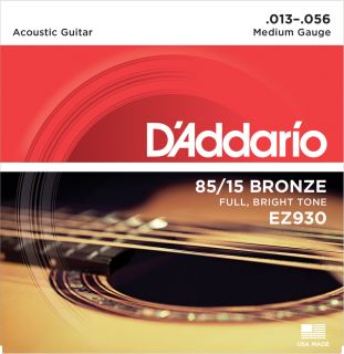 Hlavní obrázek Tvrdost .013 D'ADDARIO EZ930 80/15 Bronze Medium - .013 - .056