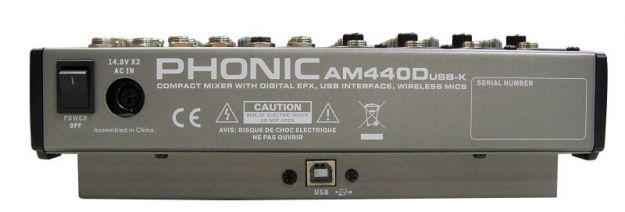 Hlavní obrázek Mixážní pulty s efektem PHONIC AM440D USB-K-1