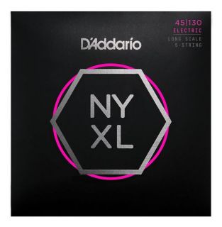 Hlavní obrázek Tvrdost .045 D'ADDARIO NYXL Regular Light 5-String 45-130