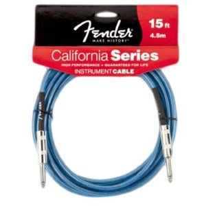 Hlavní obrázek 5-8m FENDER California Instrument Cable - Lake Placid Blue 4,5m