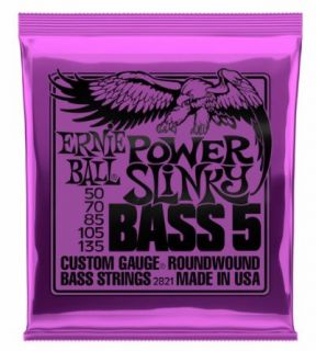 Hlavní obrázek Tvrdost .050 ERNIE BALL P02821 Power Slinky Bass-5 50-135