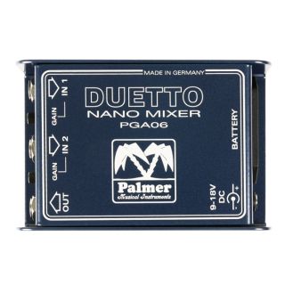 Hlavní obrázek Adaptéry a distributory PALMER DUETTO - Nano Mixer for Guitars and Line Signals