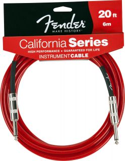Hlavní obrázek 5-8m FENDER California Instrument Cable - Candy Apple Red 6m