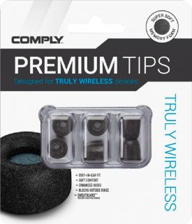 Hlavní obrázek Náhradní náušníky pro sluchátka COMPLY Truly Wireless Pro Black Standard 3 Pair