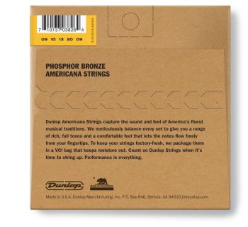 Hlavní obrázek Pro banja DUNLOP Phosphor Bronze Loop End Banjo Strings 09-20 / 5-String