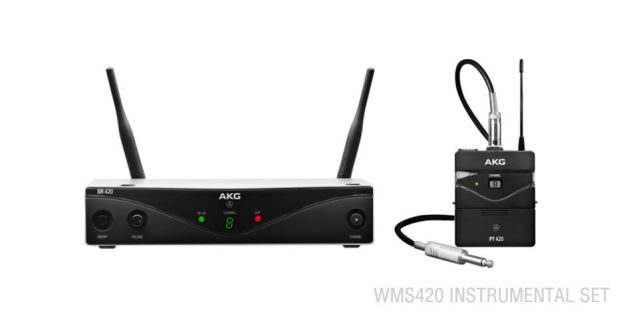 Hlavní obrázek Bezdrátové nástrojové systémy pro kytary a baskytary AKG WMS420 Wireless Instrumental Set U1 (606.100-613.700 MHz)