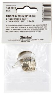 Hlavní obrázek Prstýnky DUNLOP Nickel Silver Finger & Thumbpicks .0225 in - 5 ks