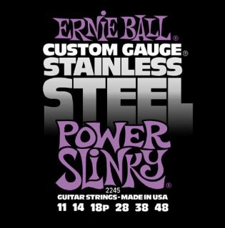 Hlavní obrázek Tvrdost .011 ERNIE BALL P02245 Stainlless Steel Power Slinky - .011 - .048