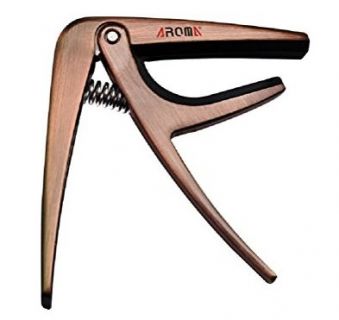 Hlavní obrázek Kapodastry pro akustické a elektrické kytary AROMA AC-01 Bronze