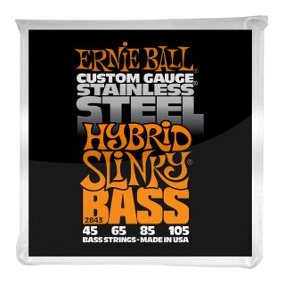 Hlavní obrázek Tvrdost .045 ERNIE BALL 2843 Stainless Steel Bass Hybrid Slinky - .045 - .105