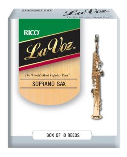 Hlavní obrázek Soprán saxofon RICO RIC10MD La Voz - Soprano Saxophone Reeds Medium - 10 Box