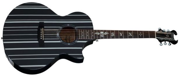 Hlavní obrázek Další tvary SCHECTER Synyster Gates AC-GA SC Black with Silver Pin Stripes