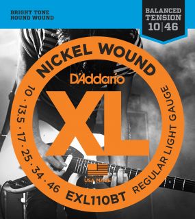 Hlavní obrázek Tvrdost .010 D'ADDARIO EXL110BT - Balanced Tension - .010 - .046