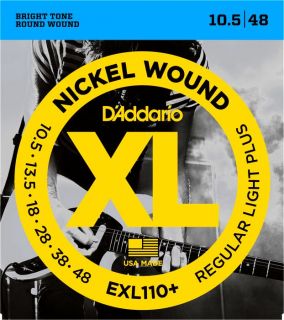 Hlavní obrázek Tvrdost .010 D'ADDARIO EXL110+ Regular Light - .0105 - .048