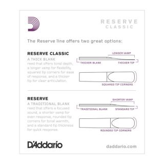 Hlavní obrázek Bb klarinet RICO DCT1040 Reserve Classic - Bb Clarinet Reeds 4.0 - 10 Box