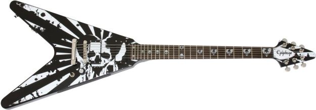 Hlavní obrázek Barytonové EPIPHONE Robb Flynn Love Death Baritone Flying V, Ebony Fingerboard - Ebony