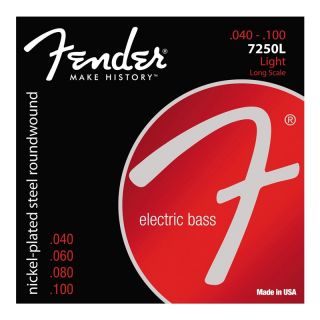 Hlavní obrázek Tvrdost .040 FENDER Super 7250L Bass Nickel Plated - .040 - .100