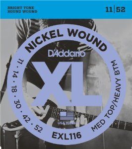 Hlavní obrázek Tvrdost .011 D'ADDARIO EXL116 Medium Top/Heavy Bottom - .011 - .052