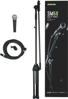 Hlavní obrázek Dynamické pódiové vokální mikrofony SHURE HOT SET, SM58-LCE, K&M MicStand, 6m Sommer XLR cable A-Stock