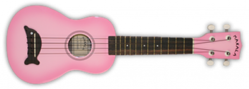 Hlavní obrázek Akustické kytary a ostatní KALA Makala MK-SD Dolphin Soprano Ukulele Pink Burst
