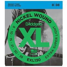 Hlavní obrázek Tvrdost .008 D'ADDARIO EXL130 Extra Super Light Top - .008 - .038