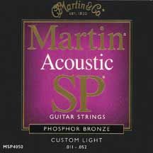 Hlavní obrázek Tvrdost .011 MARTIN struny  SP - Phosphor bronze, Custom Light (11)