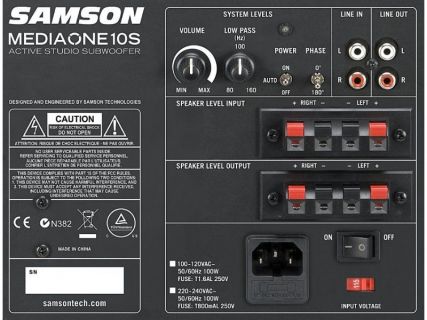 Hlavní obrázek Aktivní studiové subwoofery SAMSON Media One 10S