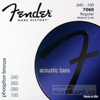 Hlavní obrázek Pro akustickou baskytaru FENDER Acoustic 7060 Bass, Phosphor Bronze - .045 - .100
