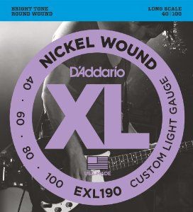 Hlavní obrázek Tvrdost .040 D'ADDARIO EXL190 Custom Light - .040 - .100