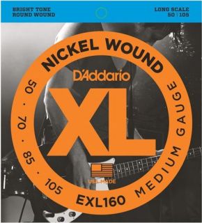 Hlavní obrázek Tvrdost .050+ D'ADDARIO EXL160 Medium - .050 - .105