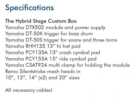 Hlavní obrázek Elektronické soupravy YAMAHA JDTXHYBRIDSBP Hybrid Stage Custom Pack