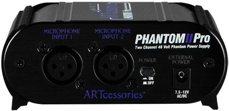 Hlavní obrázek Phantomové napáječe a předzesilovací adaptery ART PHANTOMII PRO