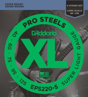 Hlavní obrázek Tvrdost .040 D'ADDARIO EPS220-5 Pro Steels Super Light - .040 - .125