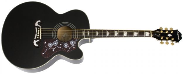 Hlavní obrázek Jumbo EPIPHONE J-200 EC Studio - Black