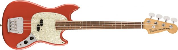 Hlavní obrázek Alternativní  FENDER Vintera 60s Mustang Bass Fiesta Red Pau Ferro