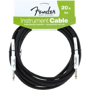 Hlavní obrázek 5-8m FENDER Performance Series Instrument Cable, 20', Black