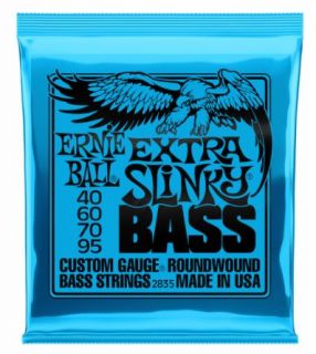 Hlavní obrázek Tvrdost .040 ERNIE BALL P02835 Extra Slinky Bass 40-95