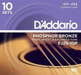 Hlavní obrázek Tvrdost .011 D'ADDARIO EJ26-10P