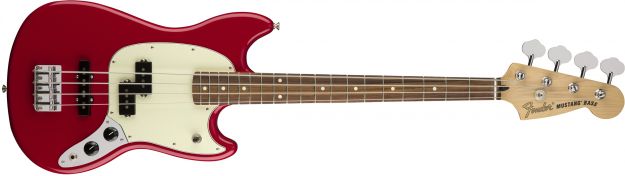 Hlavní obrázek JB modely FENDER Mustang Bass PJ Torino Red Pau Ferro