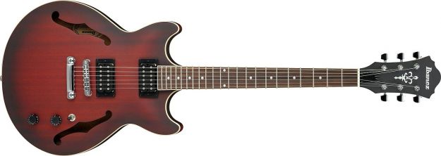 Hlavní obrázek Semiakustické a jazzové IBANEZ AM53 Sunburst Red Flat