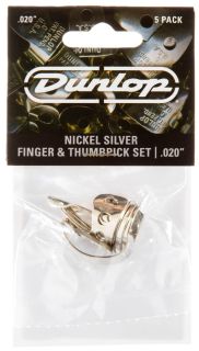 Hlavní obrázek Prstýnky DUNLOP Nickel Silver Finger & Thumbpicks .20 in