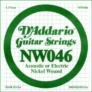 Hlavní obrázek Ostatní struny pro elektrickou kytaru D'ADDARIO XL Nickel Wound - Jednotlivá struna - .046