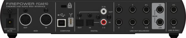 Hlavní obrázek FireWire zvukové karty BEHRINGER FIREPOWER FCA610
