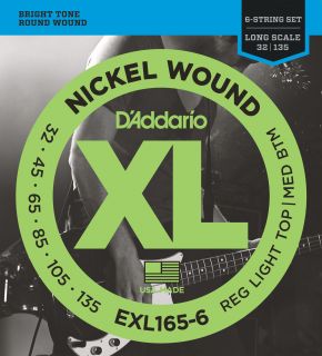 Hlavní obrázek Příslušenství D'ADDARIO EXL165-6 Regular Light Top/Medium Bottom - .032 - .135