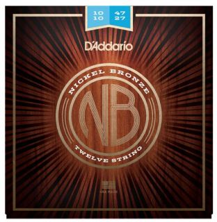 Hlavní obrázek Pro dvanáctistrunnou kytaru D'ADDARIO NB1047-12 Nickel Bronze Acoustic Light 12-String