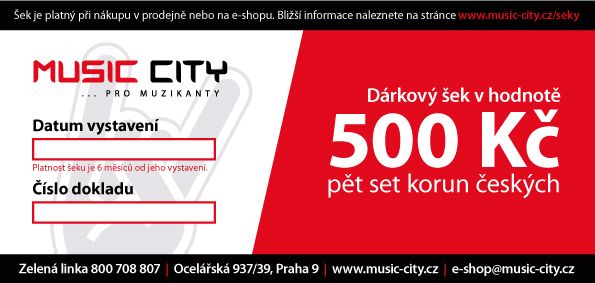 Hlavní obrázek  Dárkový šek 500 Kč