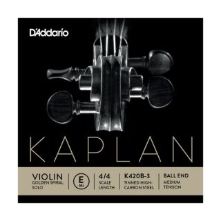 Hlavní obrázek Struny D´ADDARIO - BOWED Kaplan Golden Spiral Solo Ball End Violin K420B-3