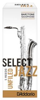 Hlavní obrázek Baryton saxofon RICO RRS05BSX2S Select Jazz - Bartitone Saxophone Reeds - Unfiled - 2 Soft - 5 Box