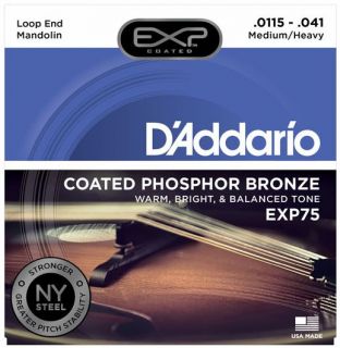 Hlavní obrázek Pro mandolíny D'ADDARIO EXP75 Mandolin Heavy .0115 - .041