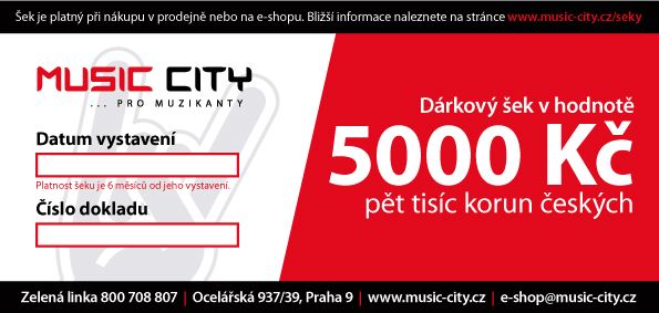 Hlavní obrázek  Dárkový šek 5000 Kč